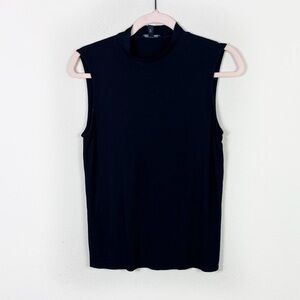 Eileen Fisher Halter Neck Black Top size small